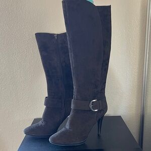 Worthington Elegant Brown Suede  Knee-High Women's Boots